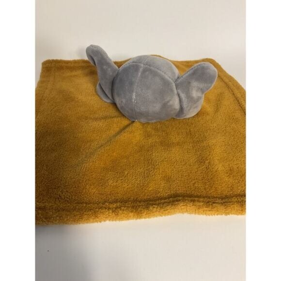 Lila & Jack Brown and Grey Elephant Lovey Stuffed Security Blanket Toy - Picture 2 of 7